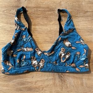 THREE MeUndies Bras- two sports bra, one bralette (otters)